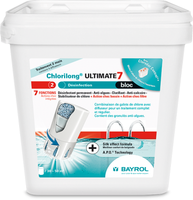 BAYROL Chlorilong® Ultimate 7 Bloc – 3,8 kg