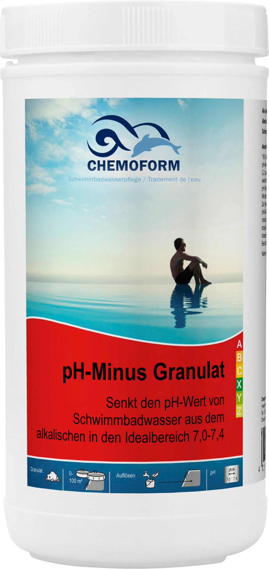 CHEMOFORM pH-Minus Granulat – 1.5 kg